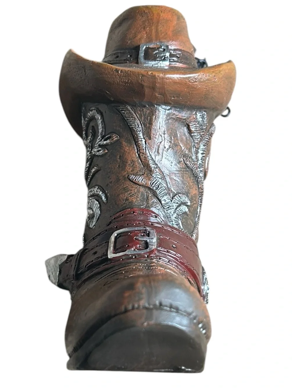 Rustic Western Cowboy Boot Birdhouse Hanging Decor New No Box - Picture 5 of 8